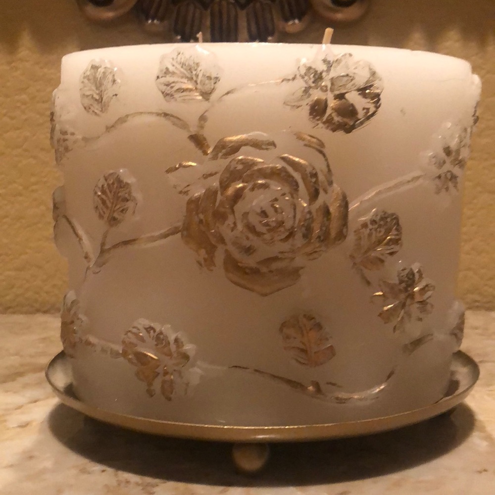 Oval Candle w/base